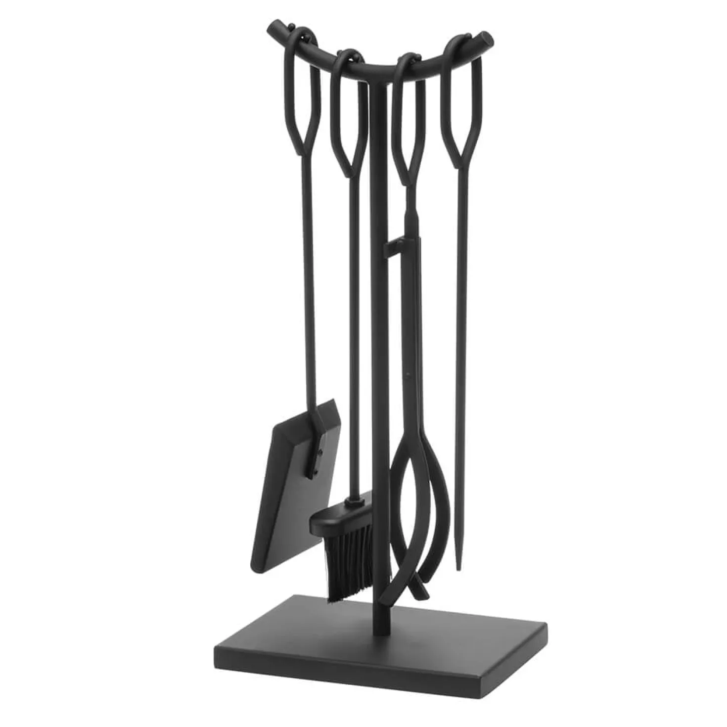 Eldstadsset MUSTANG Bridge, 4 delar, svart metall