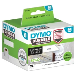 Etikett Dymo LW Durable Polypropylen, 19x64 mm, 450 st