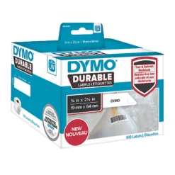 Etikett Dymo LW Durable Polypropylen, 19x64 mm, 450 st