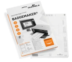 Etiketter Durable BADGEMAKER Bordsskylt 61x150 mm, 40 st