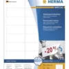 Etikett Herma 4347 Avtagbar, 63,5x29,6mm, vit matt, 675 st