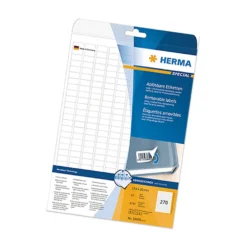 Etikett Herma Special Avtagbar, rund Ø20mm, vit, 2400 st