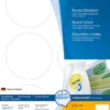 Etikett Herma Special Avtagbar, rund Ø 85 mm, vit, 600 st