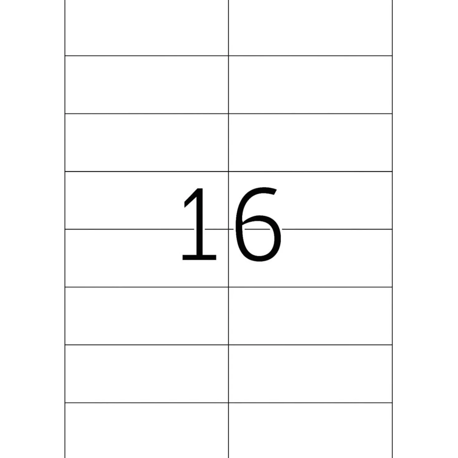 Etikett TopStick Standard, 105 x 37 mm, vit, 1600 st