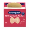 Fingertoppsplåster Salvequick Fingertip 6454, 15 st, 6 refill