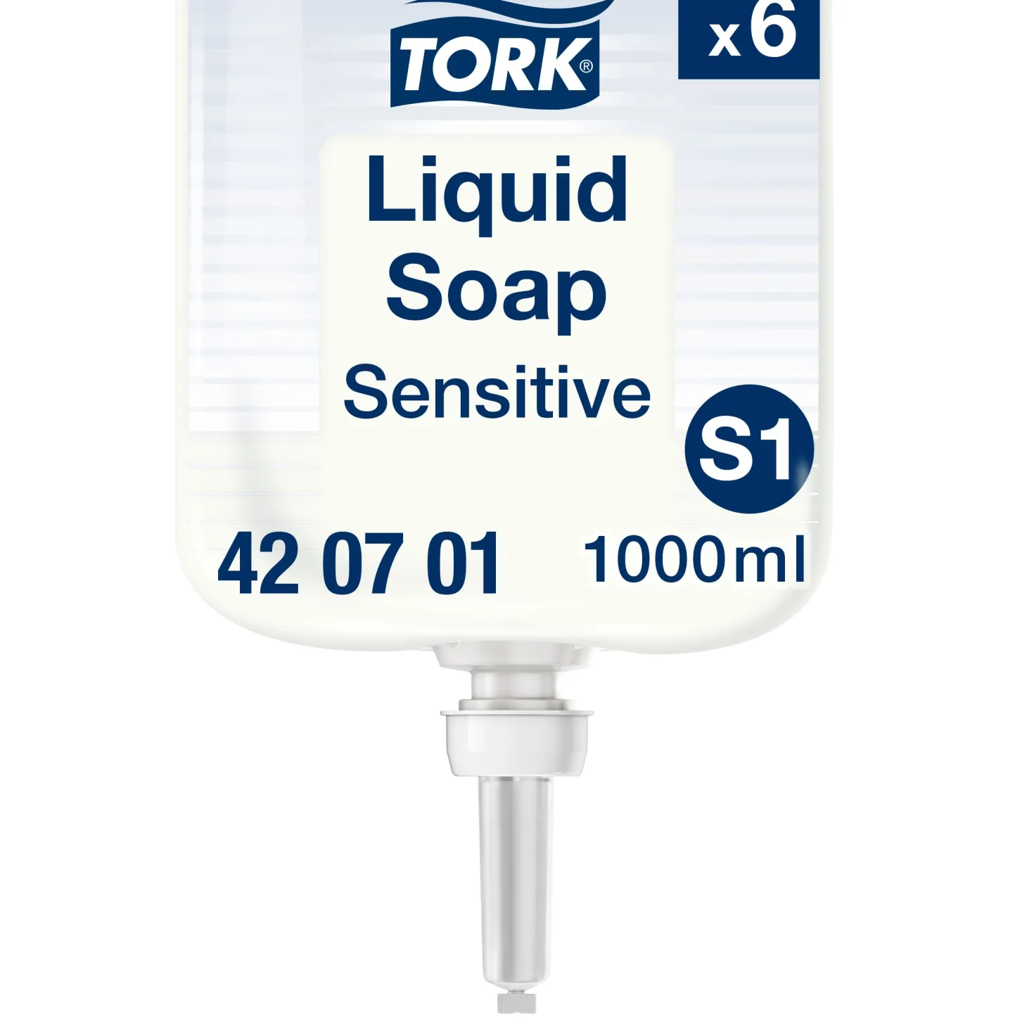 Flytande tvål Tork Premium Extra Mild S1, parfymfri, 1L