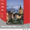 Fotopapper Canon SG-201 Photo Plus Semi-Gloss, A4, 260 g/m², 20 ark