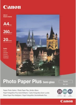 Fotopapper Canon SG-201 Photo Plus Semi-Gloss, A4, 260 g/m², 20 ark