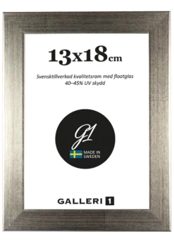 Fotoram Galleri1 Silverfärgad Trä, 15x21 cm, floatglas