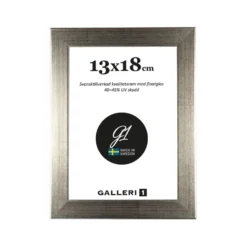 Fotoram Galleri1 Silverfärgad Trä, 18x24 cm, floatglas