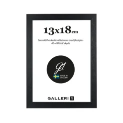 Fotoram Galleri1 Svartfärgad Trä, verkligt glas, 50x70 cm