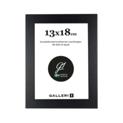 Fotoram Galleri1 svart trä, 70x100 cm, floatglas