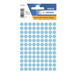 Färgetikett Herma Rund, blå, ø8 mm, 540 st