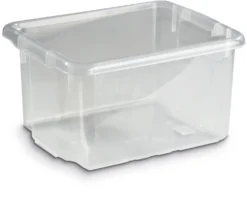 Förvaringsbox Keba Stapelbar, halvtransparent, 15 liter