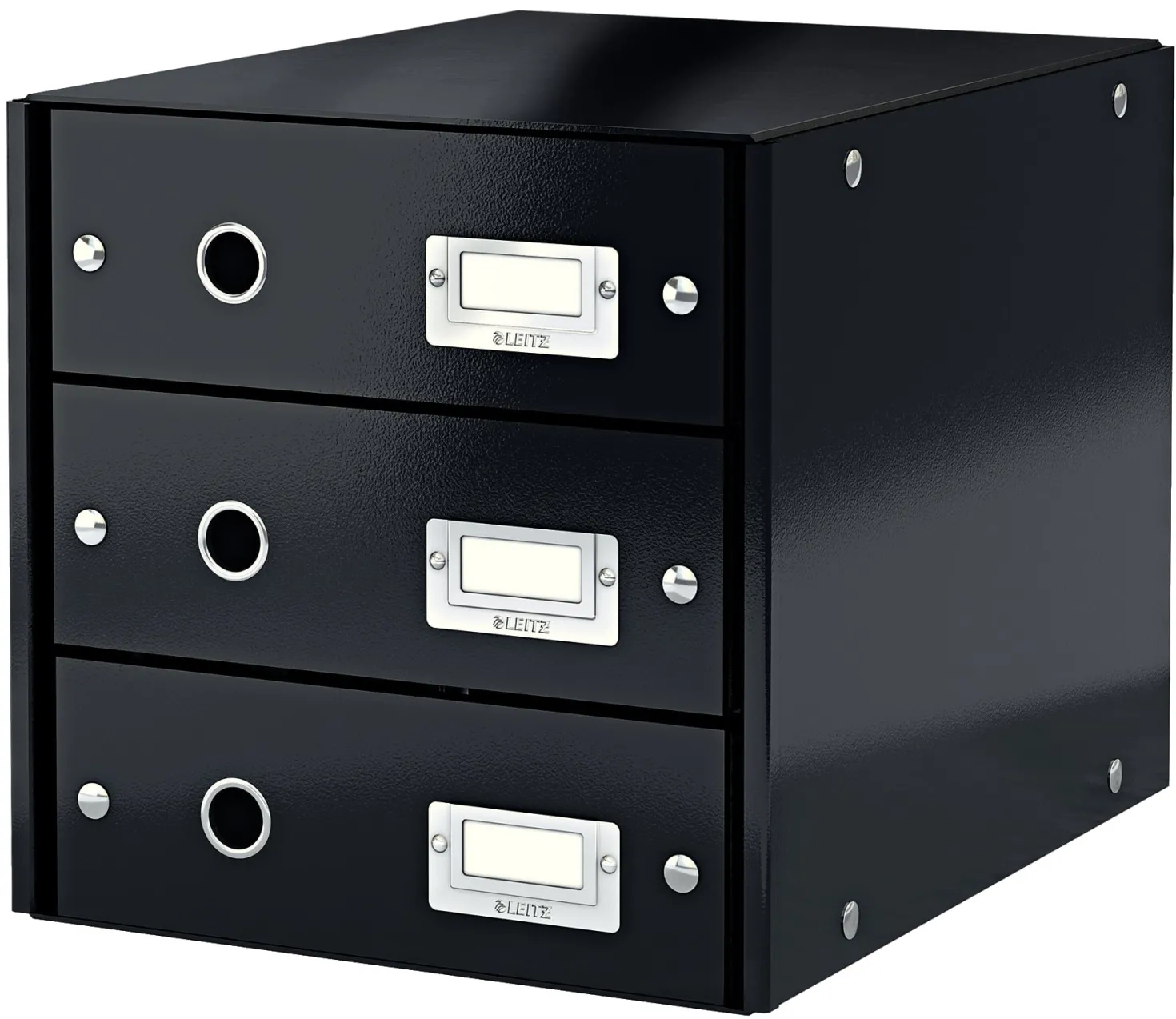 Förvaringsbox Leitz Click & Store, 3 lådor, svart