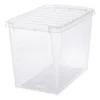 Förvaringslåda SmartStore Classic med lock, 66 liter, transparent
