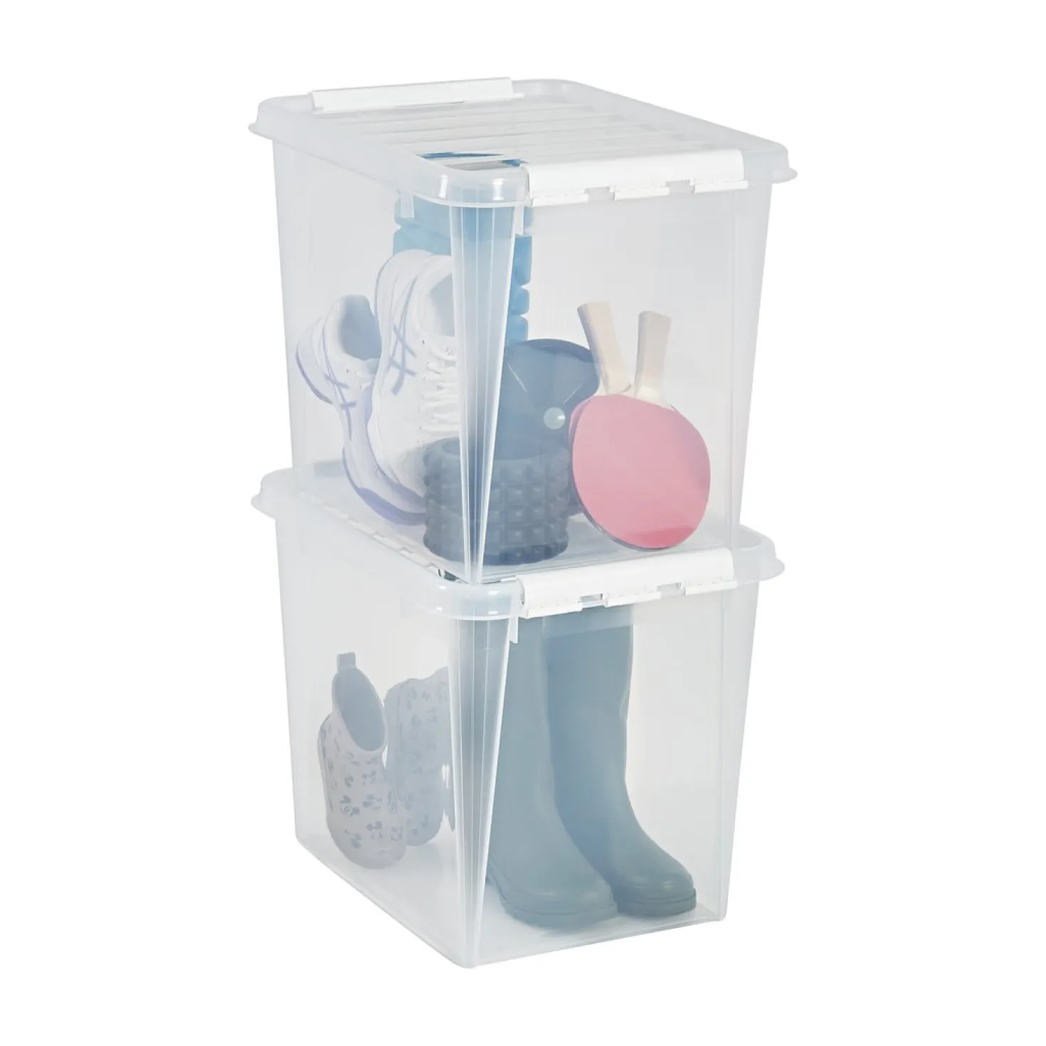 Förvaringslåda SmartStore Classic med lock, 52 liter, transparent