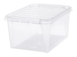 Förvaringslåda SmartStore Classic med lock, 32 liter, transparent