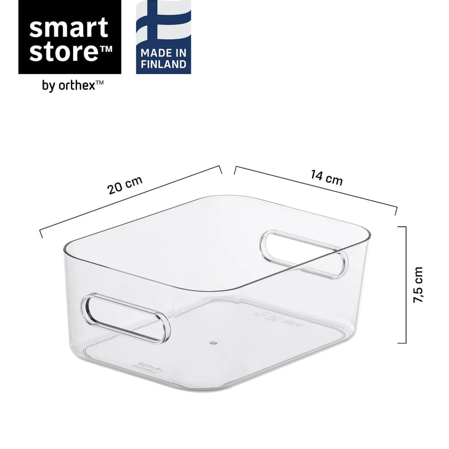 Förvaringslåda SmartStore Compact Clear S, 1,5 liter, transparent