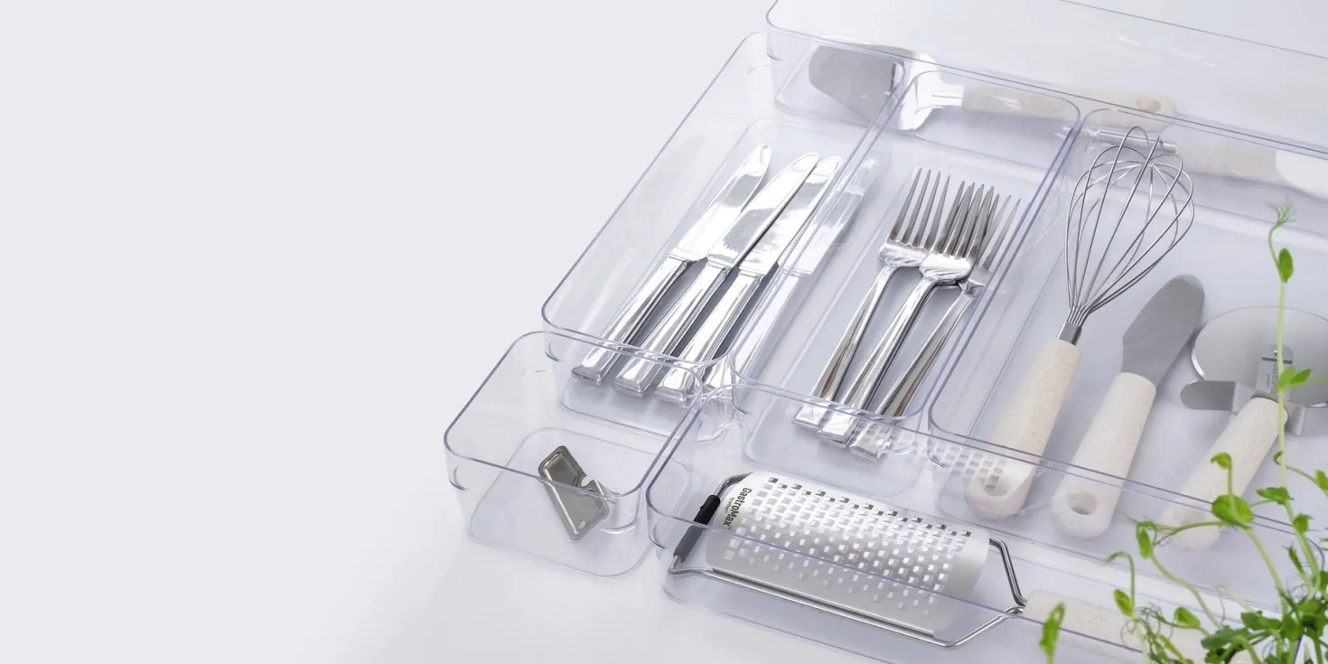 Förvaringslåda SmartStore Compact Sort, transparent, 29,5x10x6 cm