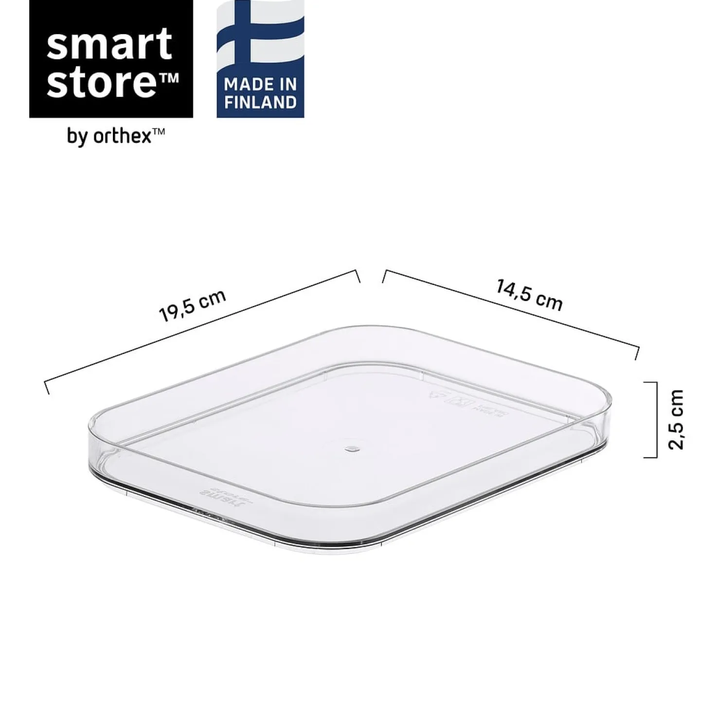 Förvaringslådelock SmartStore Compact Clear S, transparent, 19,5x14,5 cm