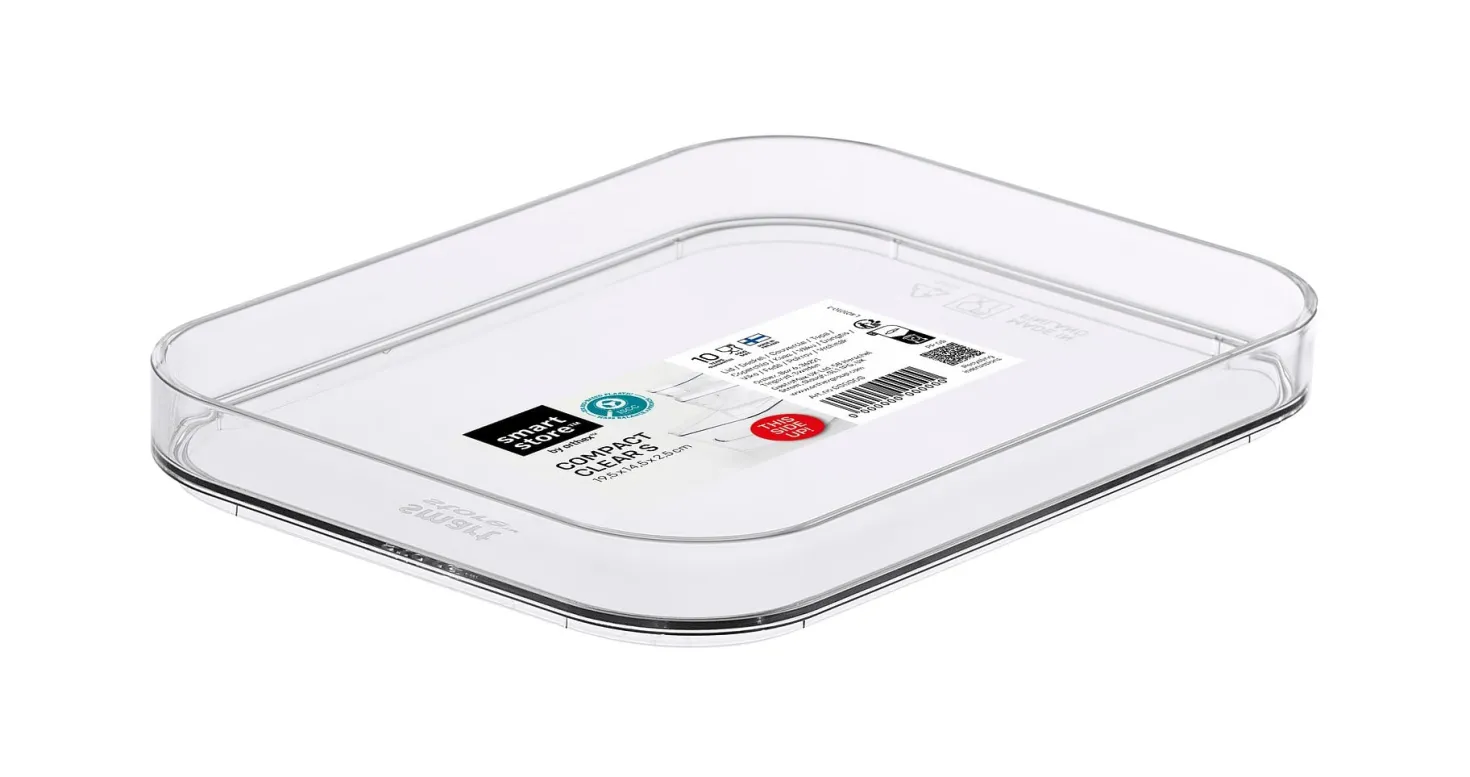 Förvaringslådelock SmartStore Compact Clear S, transparent, 19,5x14,5 cm