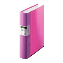 Gaffelpärm Leitz WOW A4, 60 mm, rosa