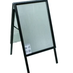 Gatuställ Alu-line Svart, 50x70 cm, 32 mm snäppram, 7,4 kg