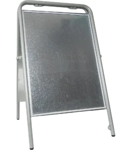 Gatuställ Sign A-ram Silver, 50x70 cm, dubbelsidig, antireflex