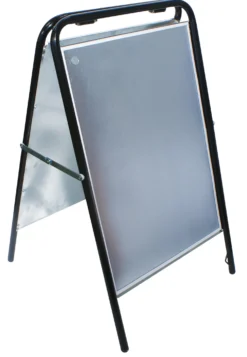 Gatuställ Sign Svart, 70x100 cm, magnetisk front