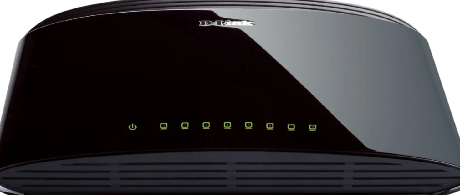 Gigabit Switch D-Link DGS-1008D Ohanterad, 8 portar, skrivbordsmodell