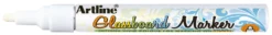 Glasboardpenna Artline Glassboard, vit, 2 mm rund spets