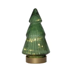 Glasdekoration Star Trading Verde, grön, varmvit LED, 19,5 cm