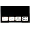 Glastavla Nobo Diamond Magnetisk, svart, 993x559mm
