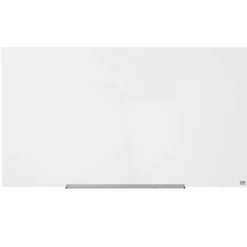 Glastavla Nobo Diamond Magnetisk, 677x381mm, vit