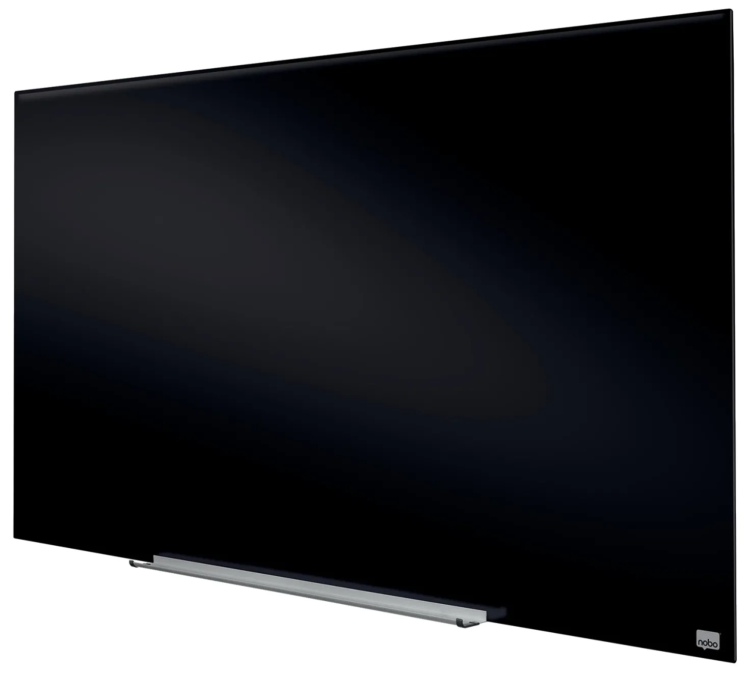 Glastavla Nobo Diamond Magnetisk, svart, 1260x711mm