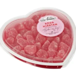 Godis Aroma Röda Geléhjärtan, 385g, ask