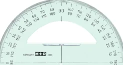 Gradskiva MR 180°, transparent, 15 cm, 10 st