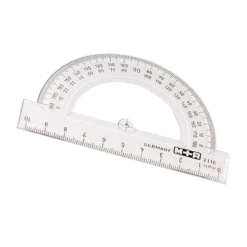 Gradskiva MR 180°, transparent, 15 cm, 10 st