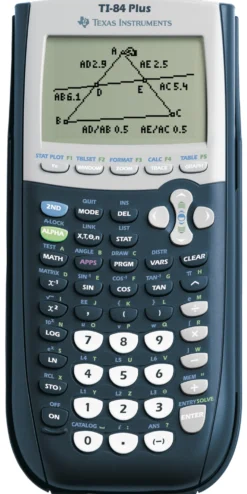 Grafräknare Texas Instruments TI-84 Plus, färgskärm, blå