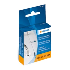 Hålförstärkare Herma 5898, transparent, ø12 mm, 500 st