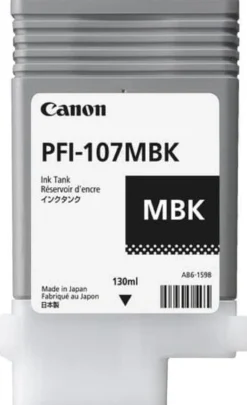 Ink-Jet Canon PFI-107MBK mattsvart