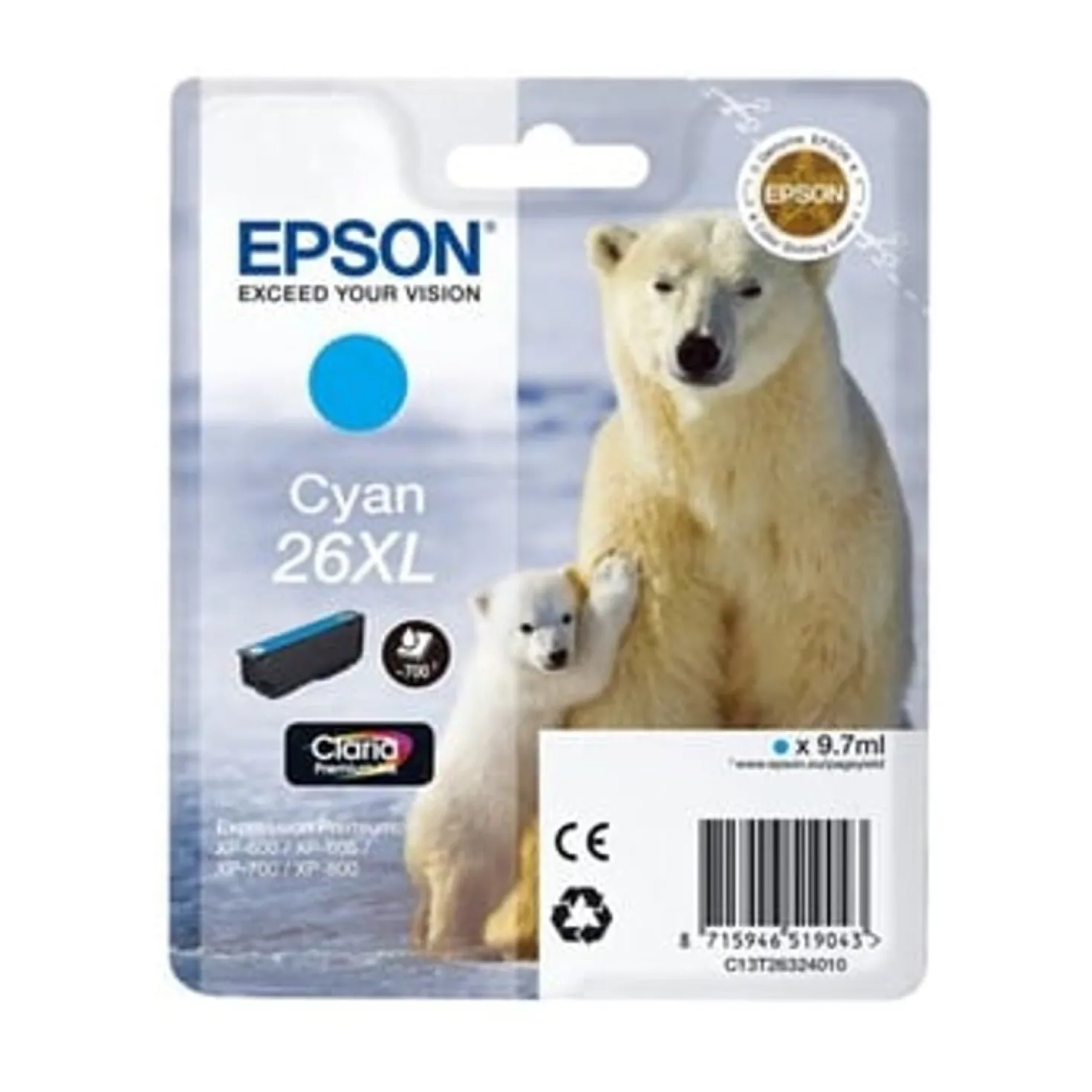 Ink-Jet Epson cyan T2632 XL