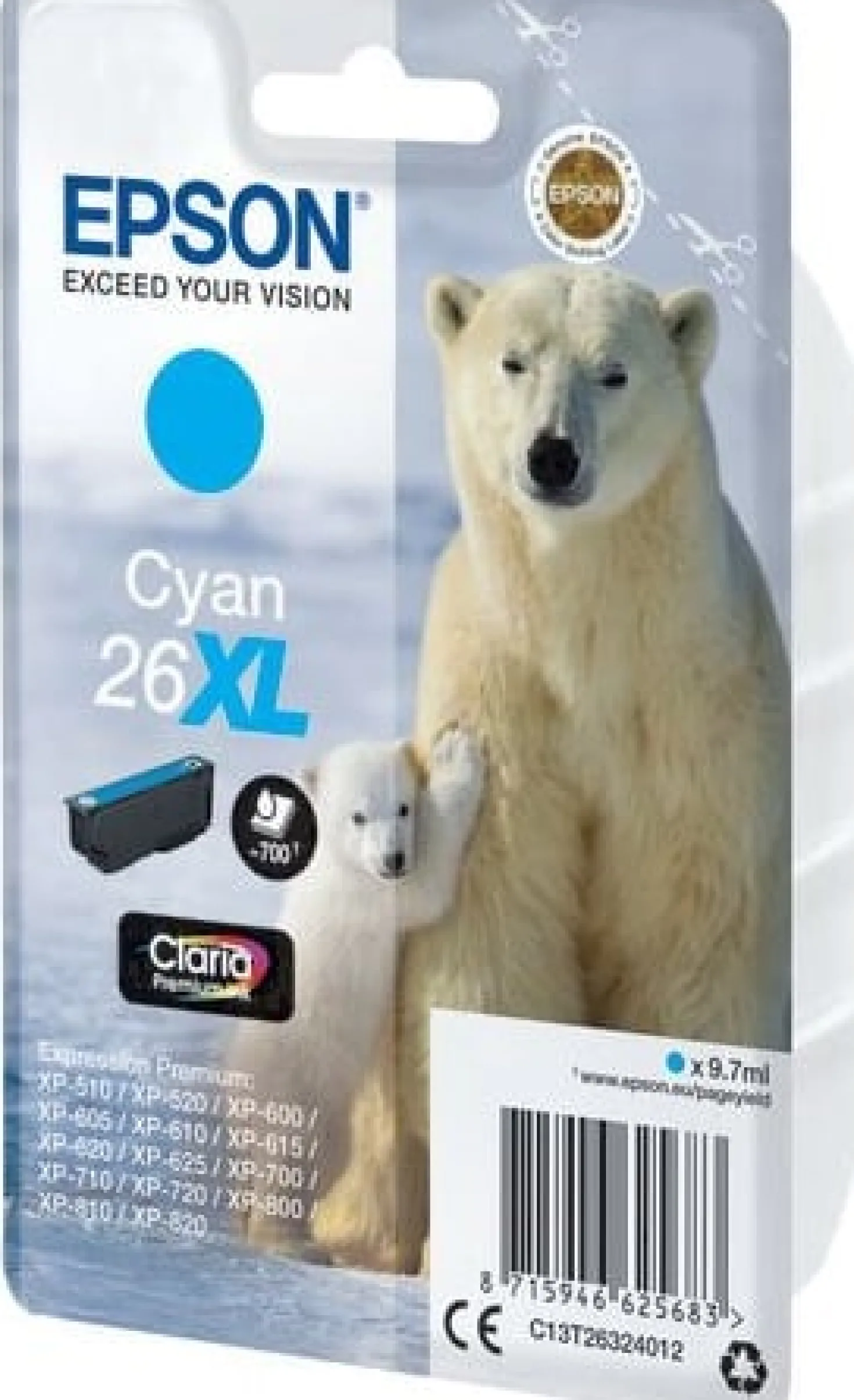 Ink-Jet Epson cyan T2632 XL