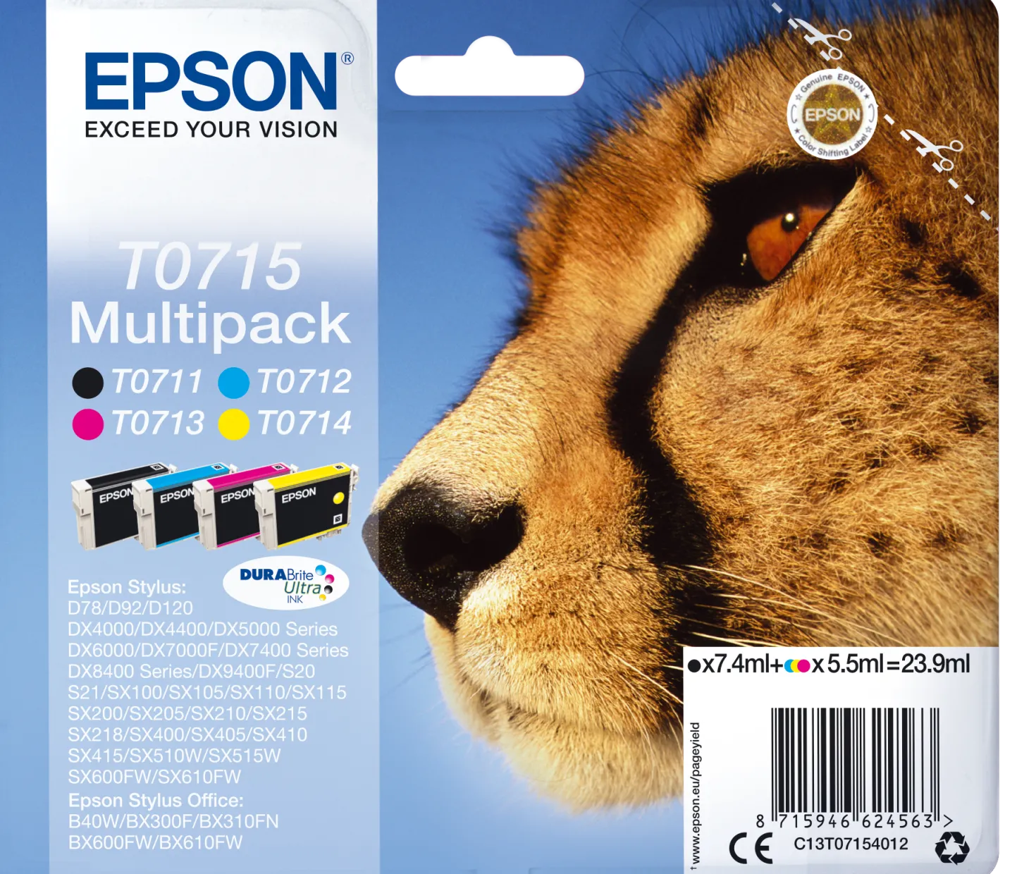 Ink-Jet Epson Durabrite Quad Pack
