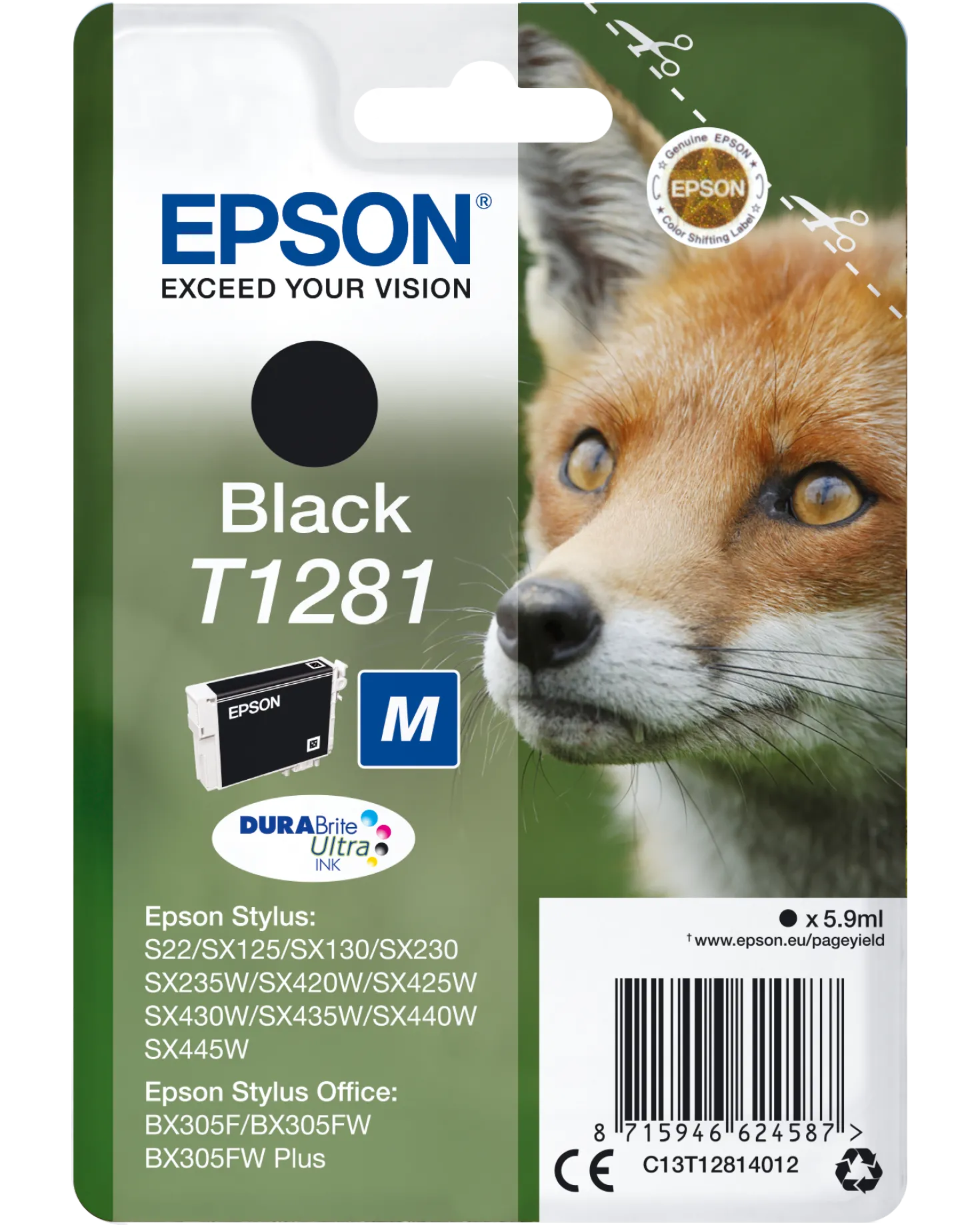 Ink-Jet Epson S22/Sx125 Svart