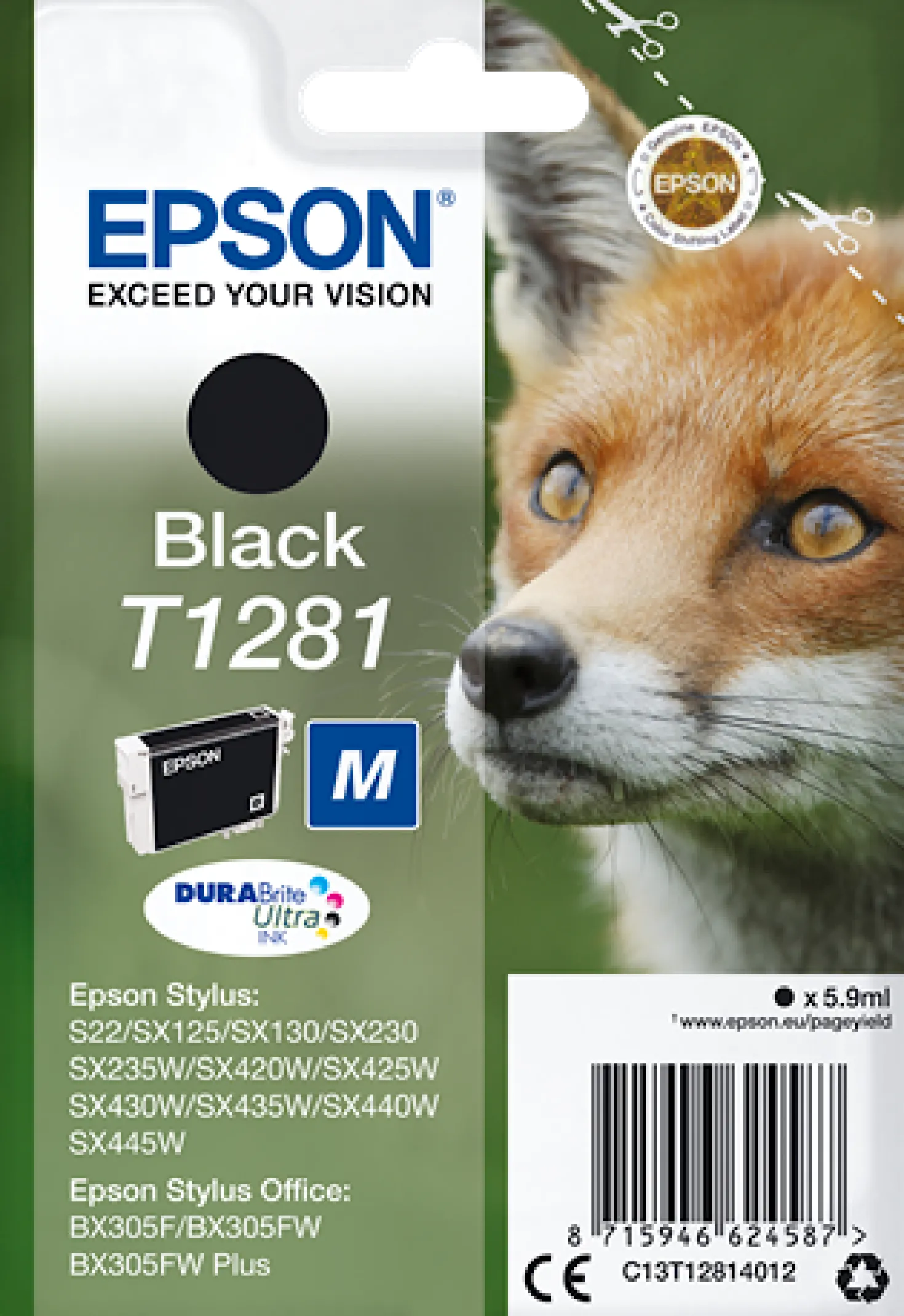Ink-Jet Epson S22/Sx125 Svart