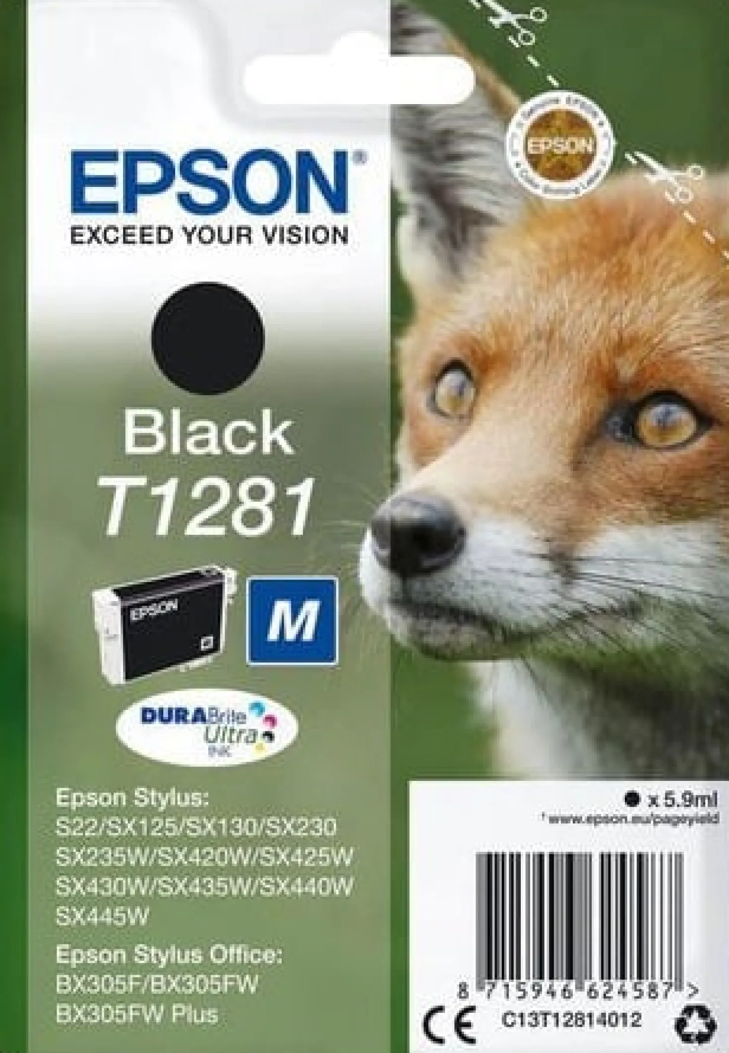 Ink-Jet Epson S22/Sx125 Svart