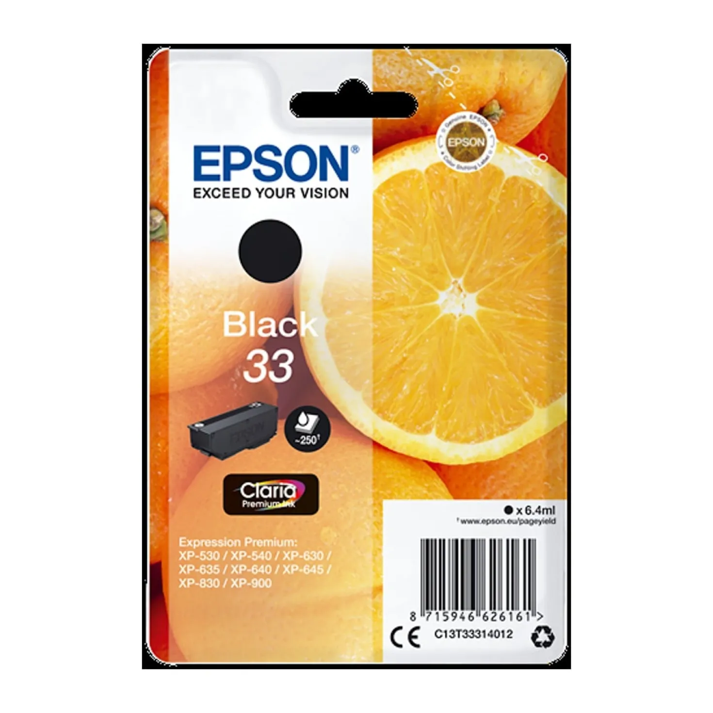 Ink-Jet Epson 33 svart
