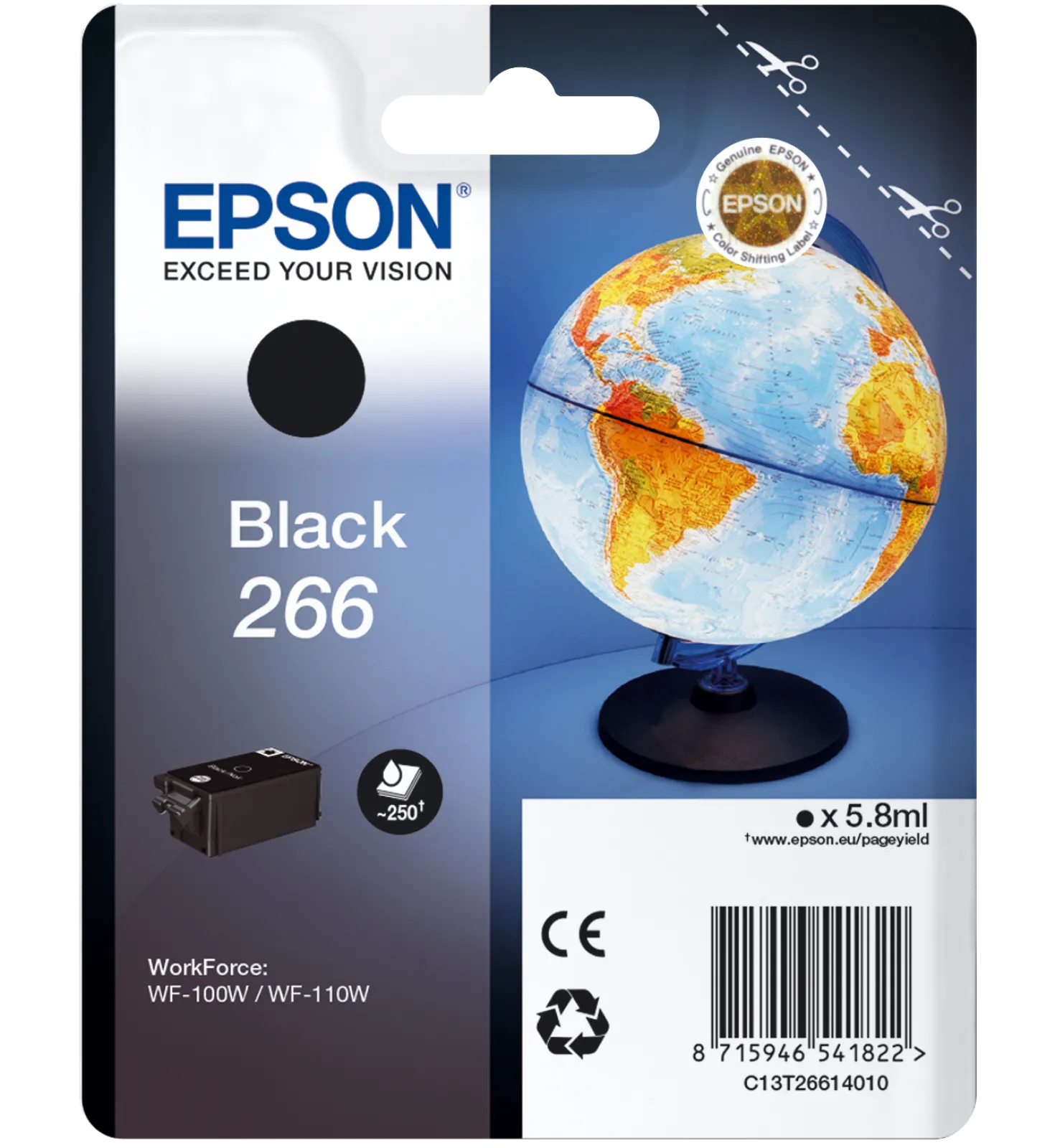 Ink-Jet Epson svart T266